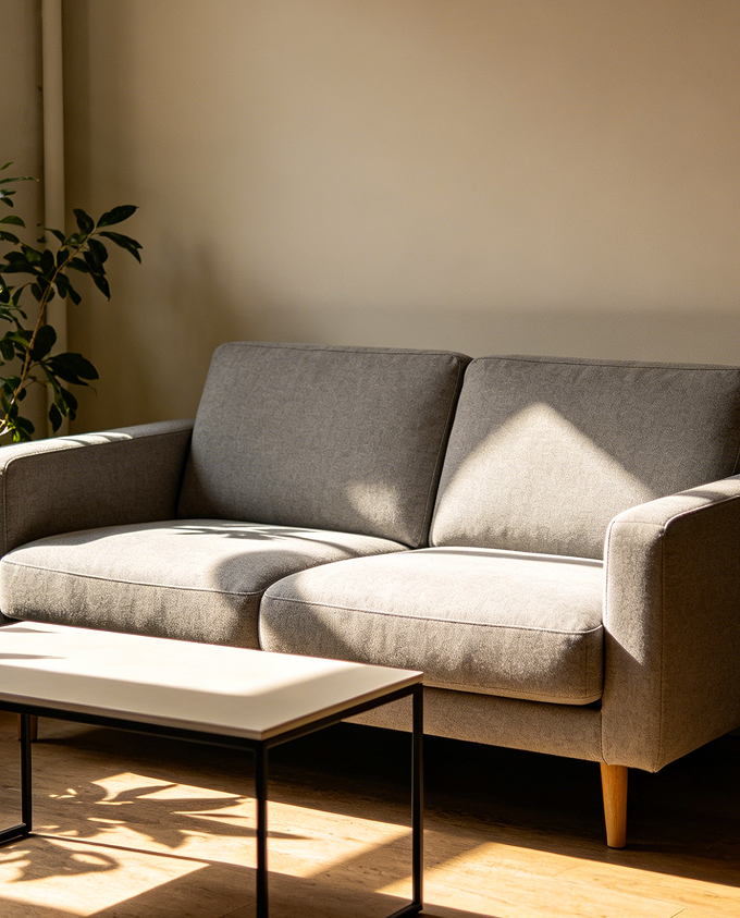 Compact Urban Living Two Seat Couch Sofa